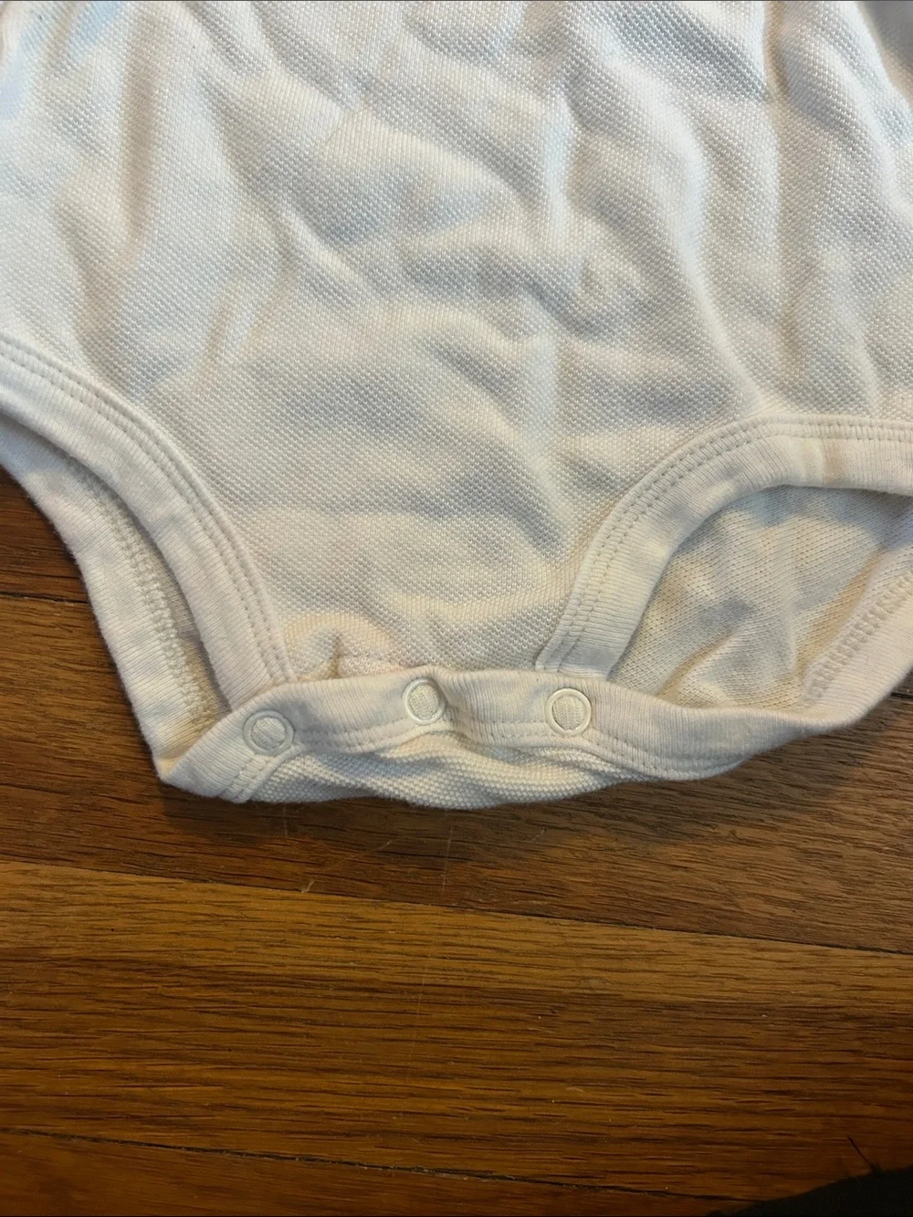 OshKosh 24M White Polo Bodysuit & Hooded Romper Set Lot 2pc